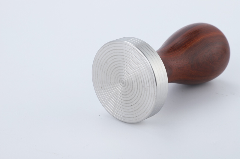 Ecocoffee Stainless Steel Base Coffee Espresso Powder Tamper with Rosewood Handle