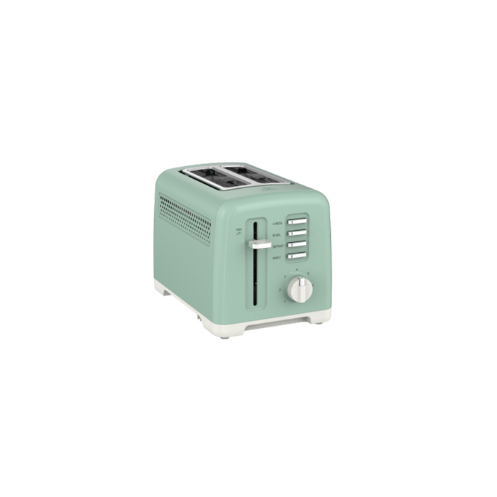 High Satisfaction Green Pink Stainless Steel 2-Piece Bread Electric Toaster Manufacturer