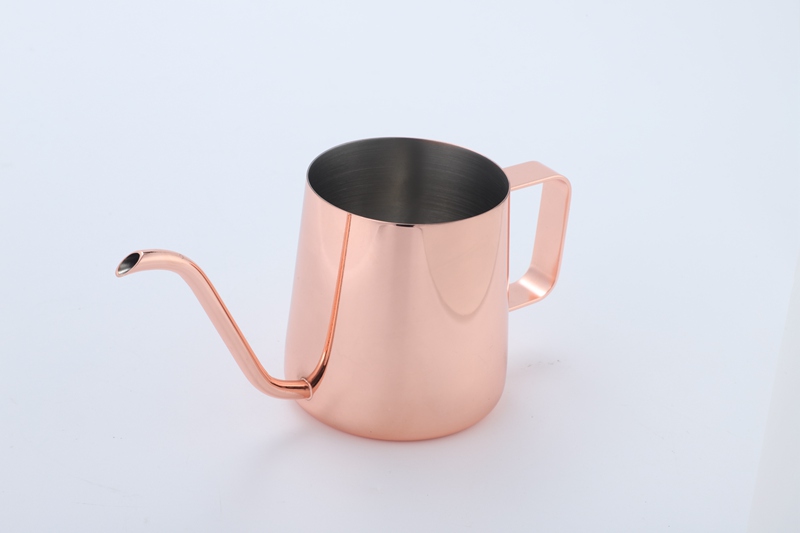 Barista Portable Professional Pink Stainless Steel Gooseneck Pouring Cup Coffee Pot, Suitable for Travel Camping