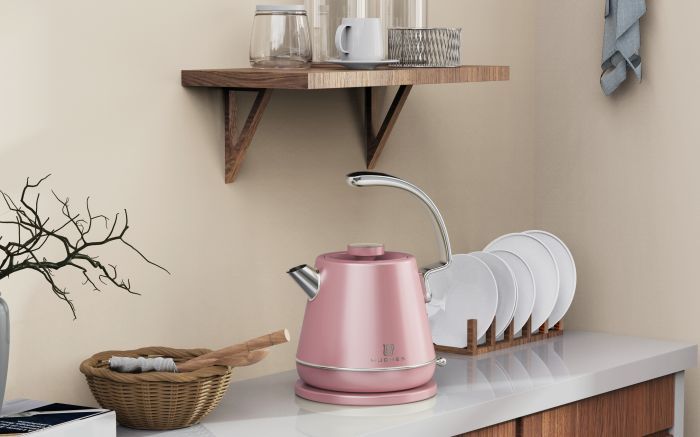 High Quality Nice Design Multi-Color Inner Stainless Steel Plastic Electric Kettle