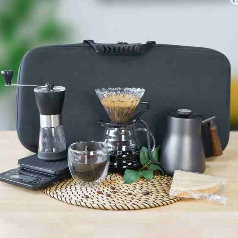 "Portable Coffee Kit: Enjoy Coffee Anywhere!"